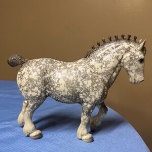 Breyer Molding Co. Traditional Glossy Dapple Gray CLYDESDALE STALLION 60's Model